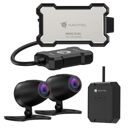 Navitel M800 Full HD Motorcycle Front & Rear Facing Dual Dash Cam with GPS